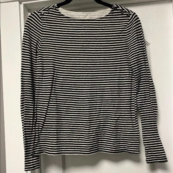 La Vie Rebecca Taylor Shirt Black White Small S - Picture 1 of 6